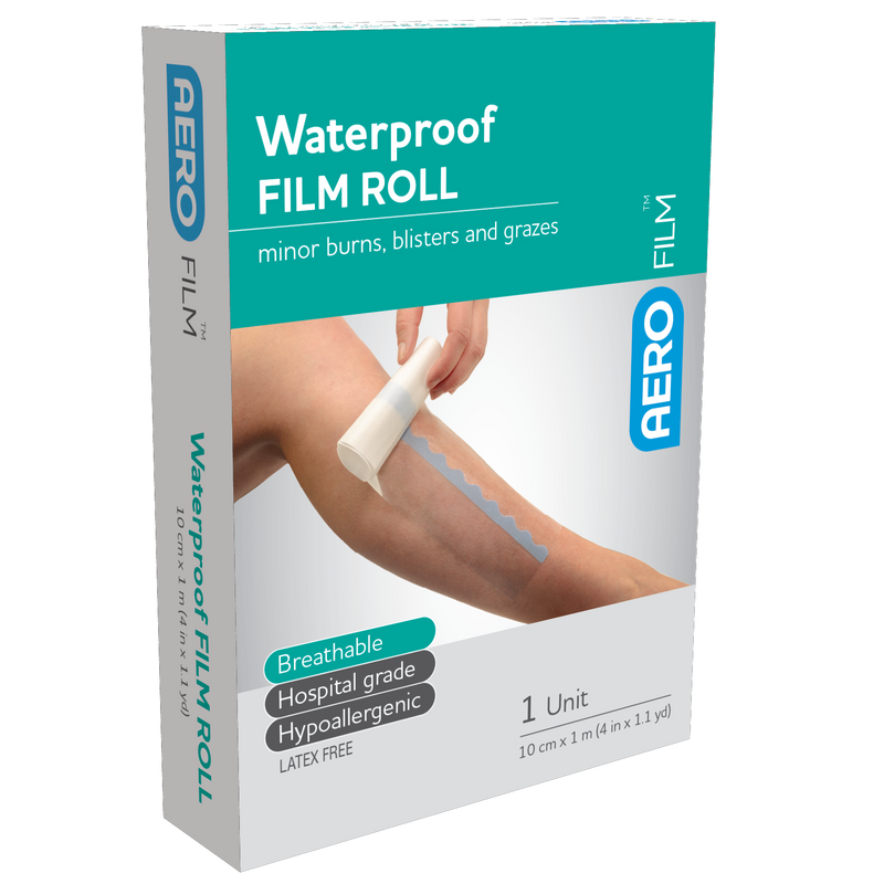 AeroFilm Waterproof Film Roll 10cm x 1m sterile transparent film for IV sites and wound protection