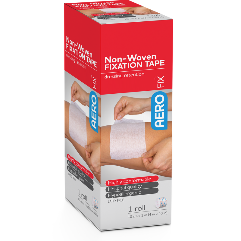 AeroFix Non-Woven Fixation Tape 10cm x 1m hypo-allergenic wide fixation tape