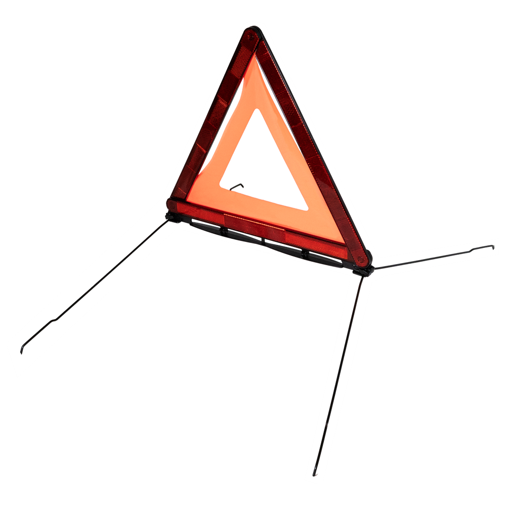 AeroHazard Road Safety Triangle vehicle breakdown and accident scene warning triangle for roadside hazard identification