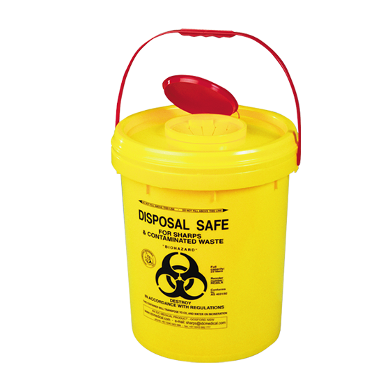 AeroHazard Sharps Disposal Container 23L large compliant sharps container for clinical needle disposal