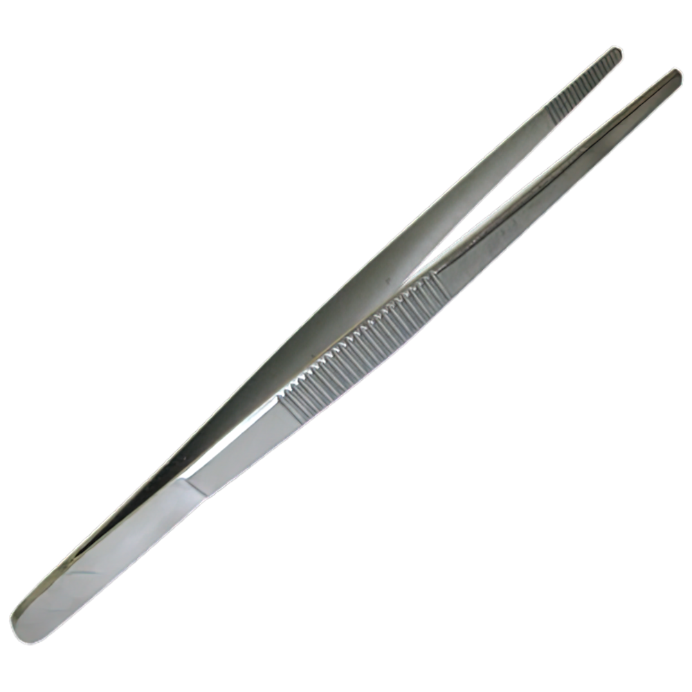 AeroInstrument Stainless Steel Blunt Forceps 13cm safe grasping instrument for wound dressing and sterile material handling