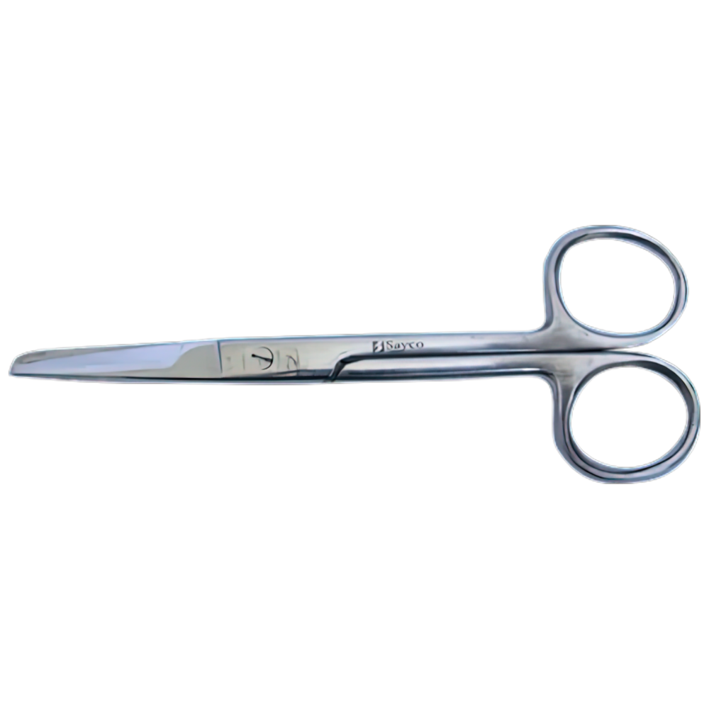 AeroInstrument Stainless Steel Sharp Blunt Scissors 13cm first aid and clinical scissors for bandage cutting and dressing preparation