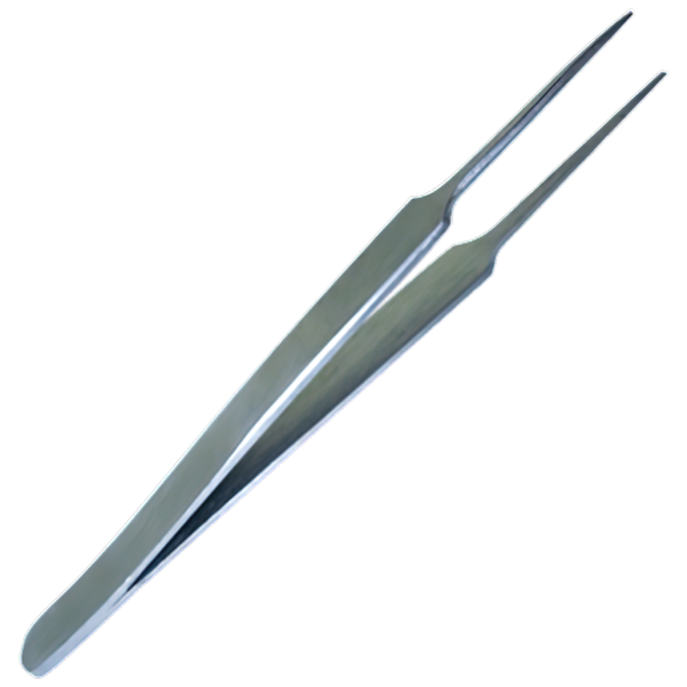 AeroInstrument Stainless Steel Super Fine Forceps 12cm precision instrument for delicate clinical and first aid tasks