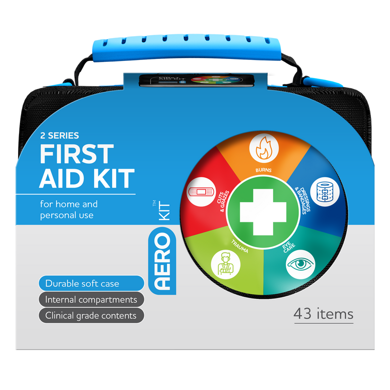 AeroKit 2 Series First Aid Kit Softpack Black compact portable black softpack