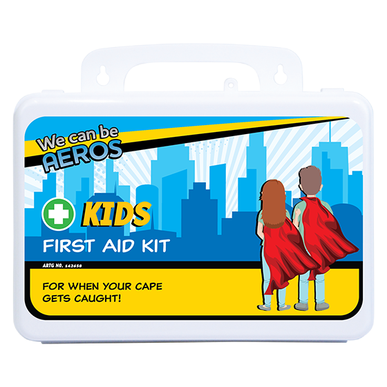 AeroKit Kids 2 Series Plastic Waterproof First Aid Kit 21x7.5x13cm