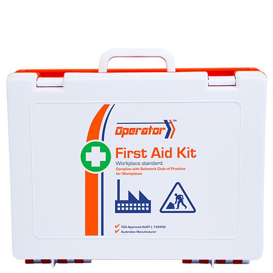 AeroKit Operator 5 Series Plastic Rugged First Aid Kit 34.5 x 10 x 26.5cm compact rugged kit for industrial and field use