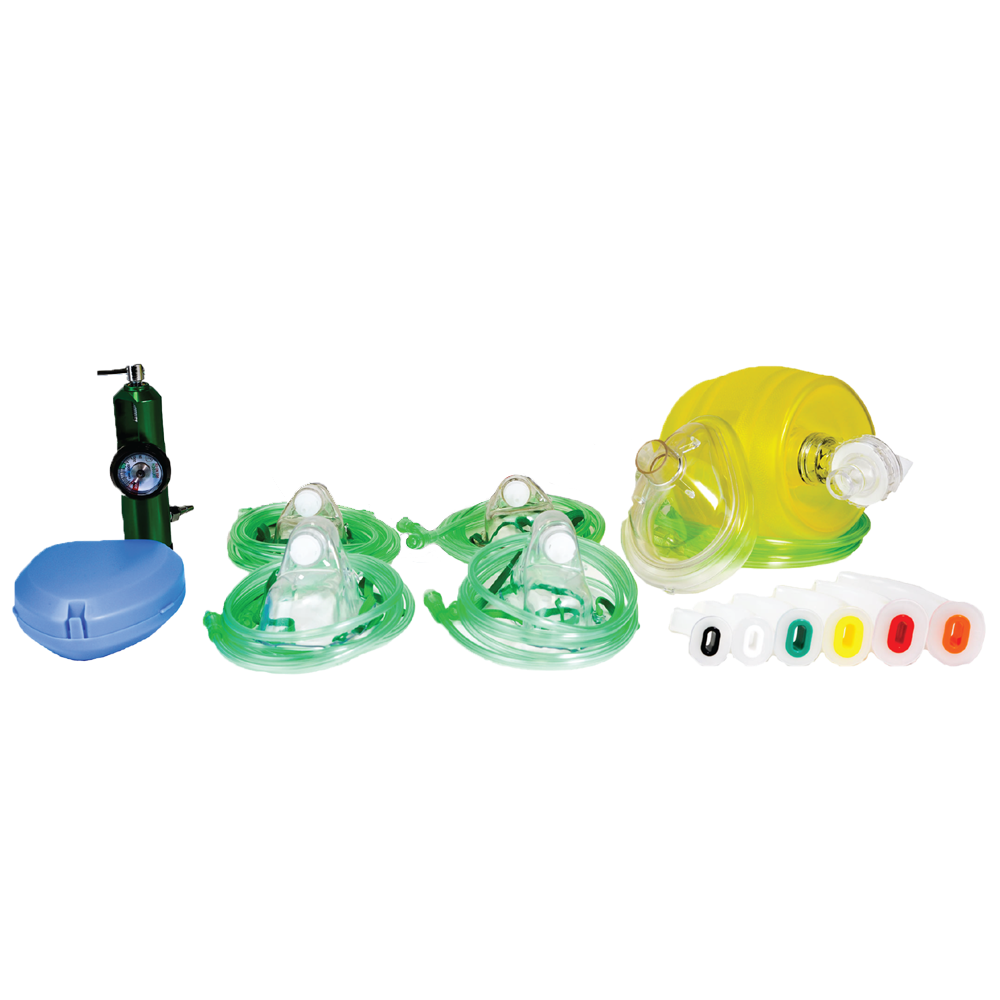 AeroKit Regulator Oxygen Resuscitation Refill Pack replacement consumables for oxygen resuscitation kit restocking