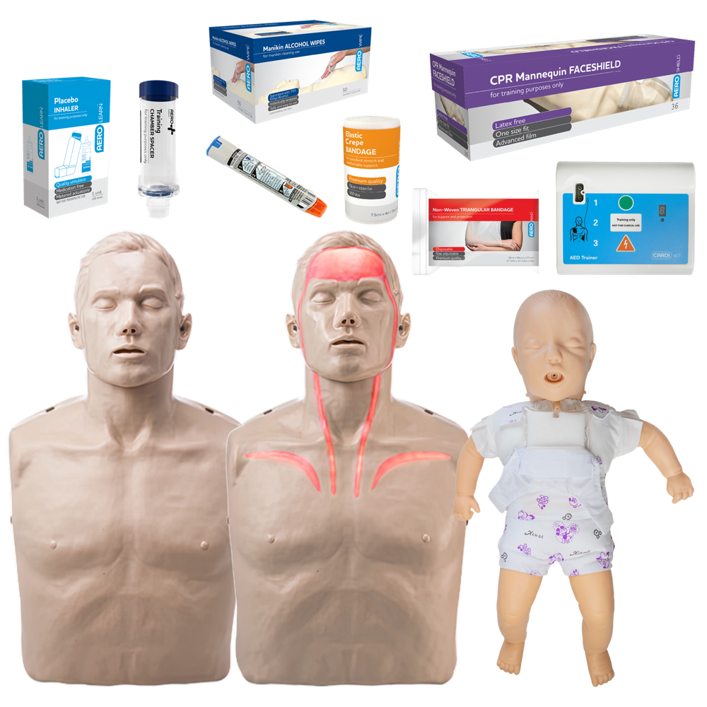 AeroLearn Essential First Aid Trainer Equipment Starter Pack complete training equipment setup for first aid instructors