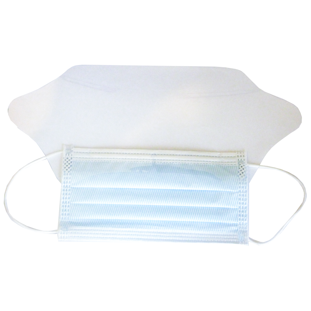 AeroMask Surgical Mask with Eye Shield fluid-resistant combined face and eye protection for clinical settings