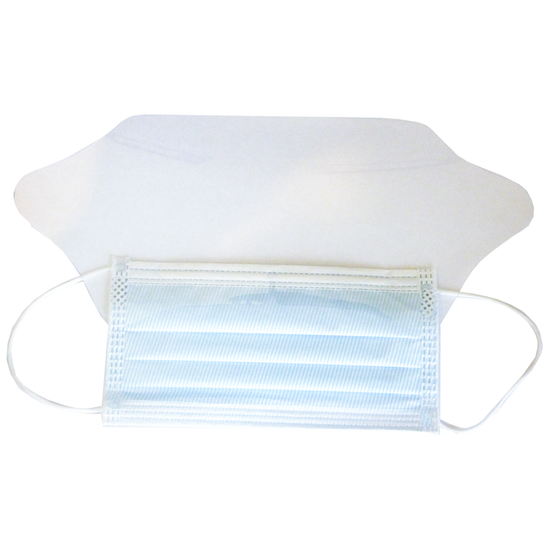 AeroMask Surgical Mask with Eye Shield fluid-resistant combined face and eye protection for clinical settings