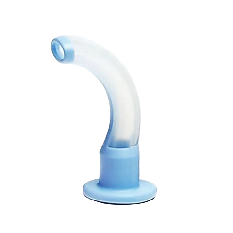 AeroRescue Sterile Guedel Airway Size 00 Blue Infant showing single-use sterile oropharyngeal airway for infant and neonatal emergency airway management