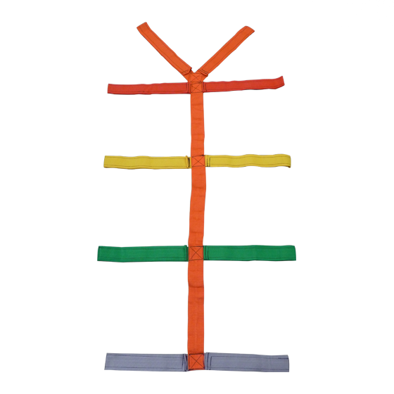 AeroRescue T-Strap Restraint for Spine Board Immobilisation velcro attachment strap system for securing patients to spine boards