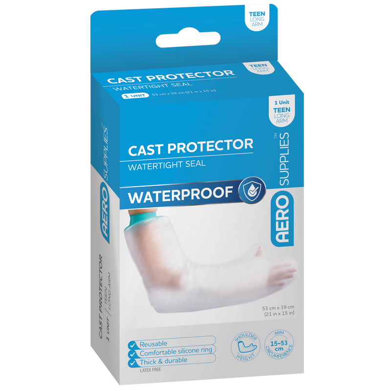 AeroSupplies Cast Protector Teenage Long Arm reusable waterproof cast protector
