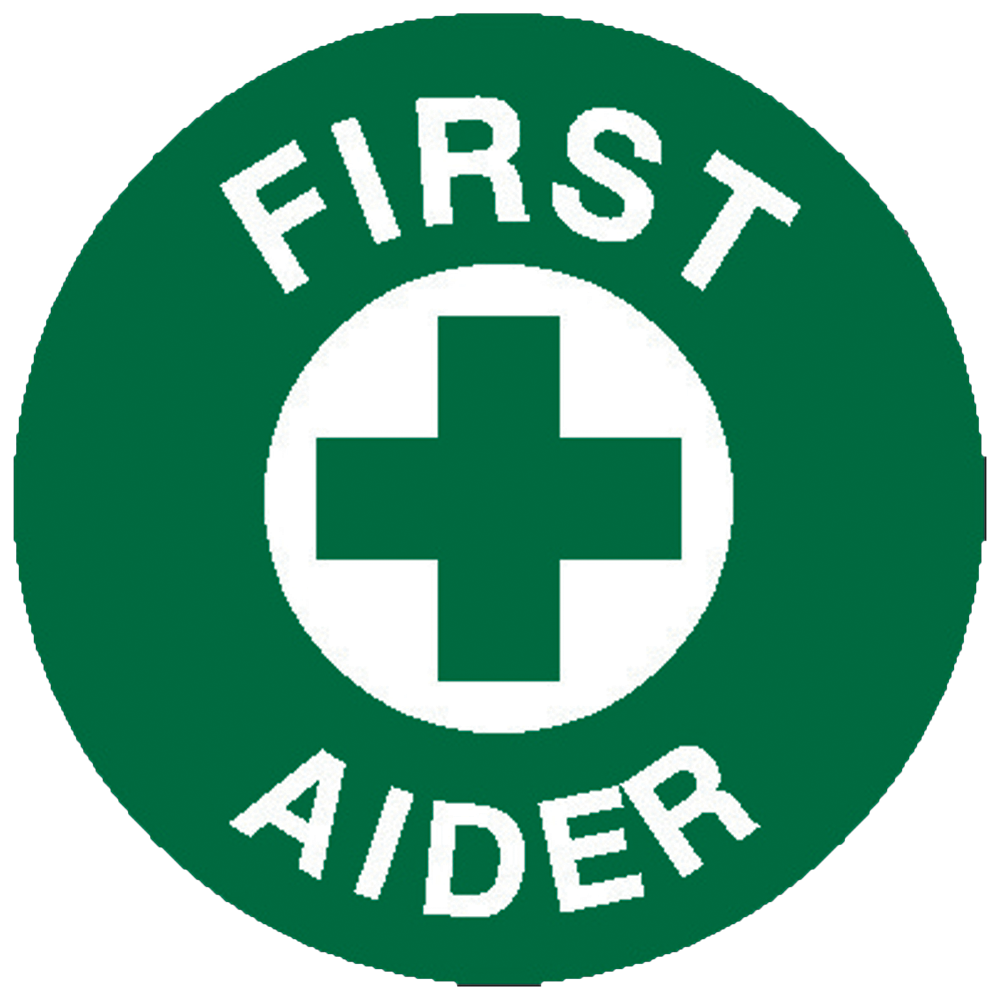 AeroSupplies First Aider Sticker 5 x 5cm Sheet 5 compact first aider identification sticker for lapel helmet and hi-vis