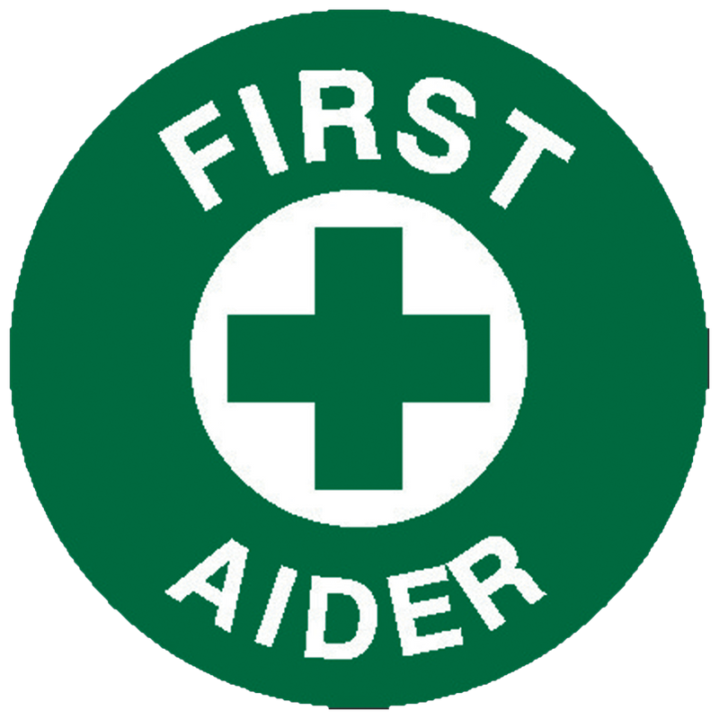 AeroSupplies First Aider Sticker 5 x 5cm Sheet 5 compact first aider identification sticker for lapel helmet and hi-vis