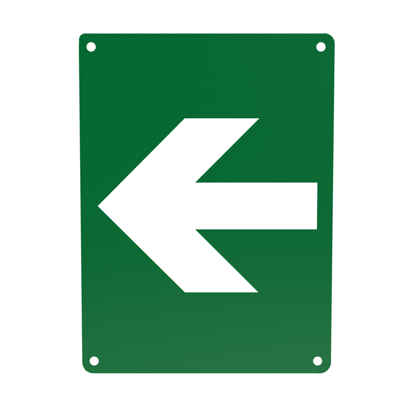AeroSupplies Small Poly Arrow Sign 30x22.5cm directional first aid sign