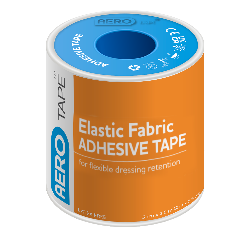 AeroTape Elastic Fabric Adhesive Tape 5cm x 2M flexible elastic fabric tape for dressing fixation
