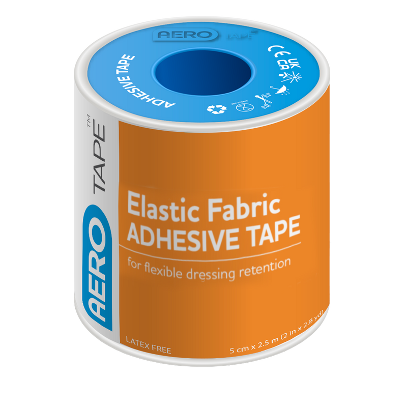 AeroTape Elastic Fabric Adhesive Tape 5cm x 2M flexible elastic fabric tape for dressing fixation