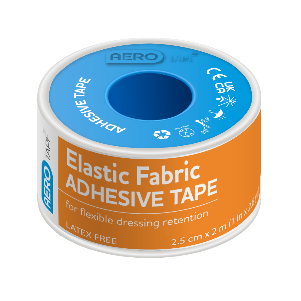 AeroTape Elastic Fabric Adhesive Tape 2.5cm x 2m elastic tape for fixation