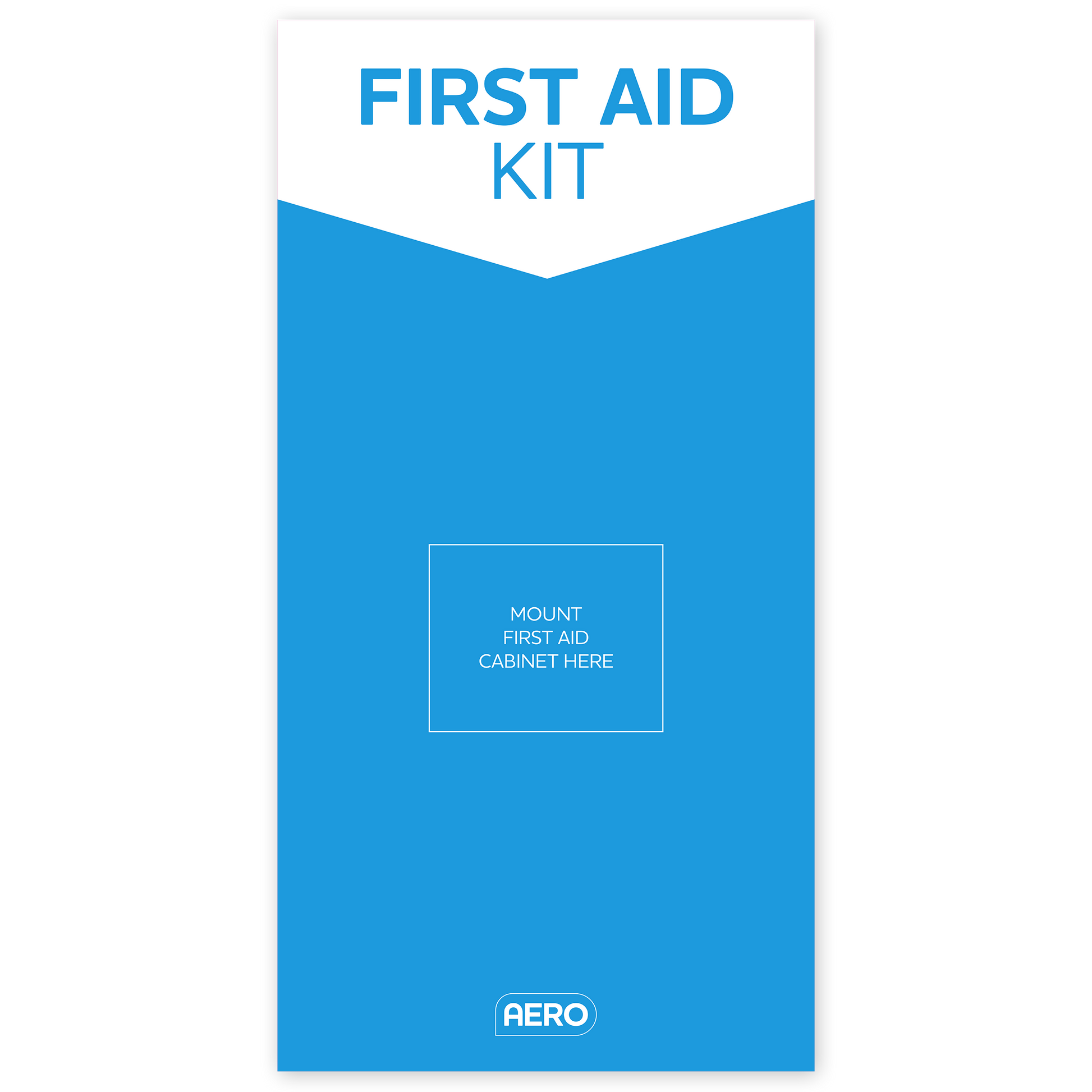 Aero First Aid Station Poly Sign identifying first aid station location for WHS compliance