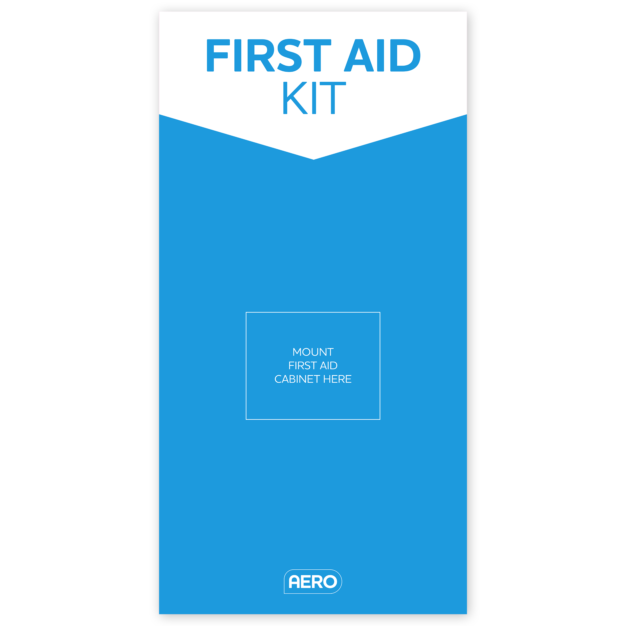 Aero First Aid Station Poly Sign identifying first aid station location for WHS compliance