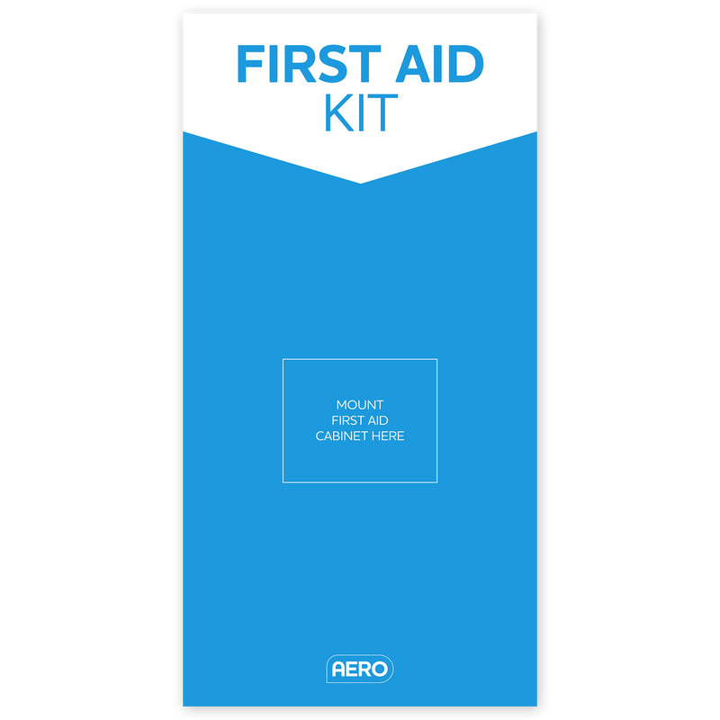 Aero First Aid Station Poly Sign identifying first aid station location for WHS compliance