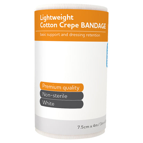 Aerocrepe Light Cotton Crepe Bandage 7.5cm x 4m Wrap of 12 - image 1