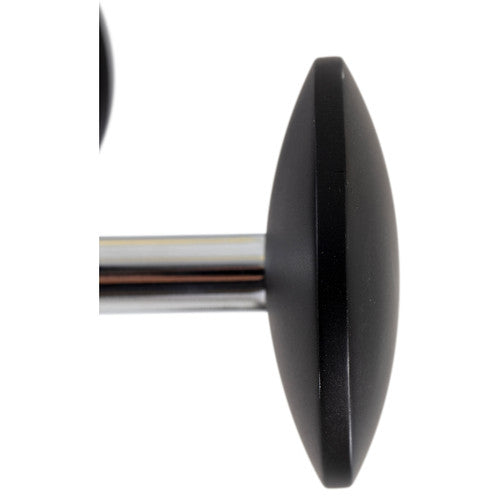 Heavy cast base of the Alba Chromy Coat Rack for freestanding stability