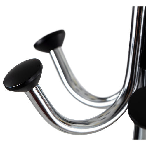 Alba Chromy Coat Rack six accessory hooks detail
