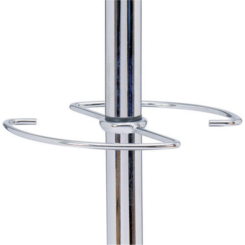 Alba Chromy Coat Rack side profile showing 177cm height