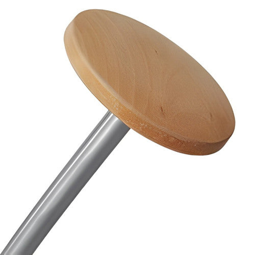 Heavy cement-weighted metal base of the Alba Festival Coat Rack for stability