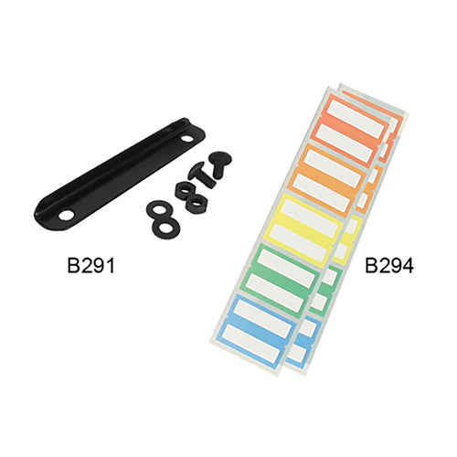 Side view of Arnos B292 Flippa wall bracket showing panel mounting slots and black metal construction