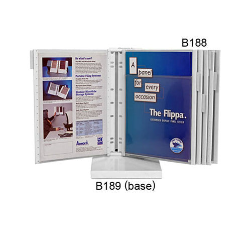 Side angle of Arnos B195 Flippa A4 panel highlighting the 5mm deep pocket for booklets