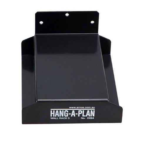 Arnos D064 Hang-A-Plan 5 binder capacity wall rack in heavy gauge steel