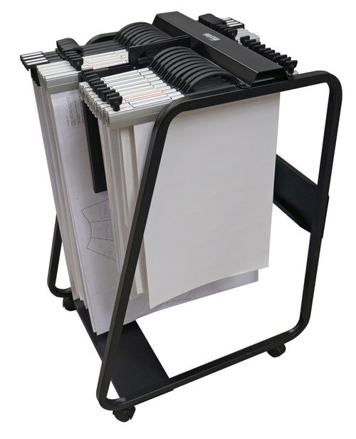 Arnos D061 trolley loaded with A1 Hang-A-Plan binders
