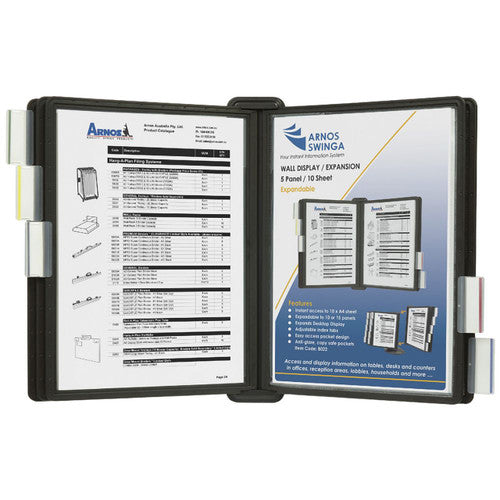 Front view of Arnos B022 Swingsign with adjustable index tabs visible