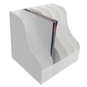 Arnos F144 Teletidy white 5-compartment PVC storage rack, 300 x 260 x 285mm