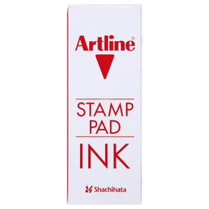 Artline Stamp Pad Ink box printed in red