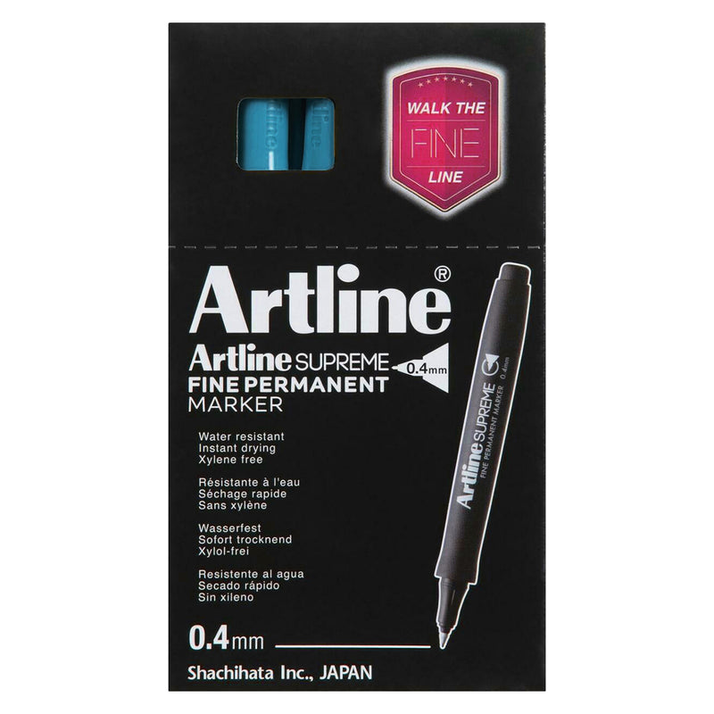 Artline Supreme Permanent Marker 0.4mm Light Blue - image 1
