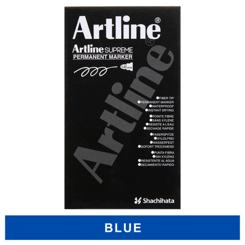 Artline Supreme Permanent Marker Blue Box 12 - image 1