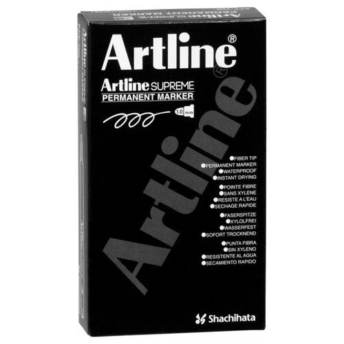 Artline Supreme Permanent Marker Red Box 12 - image 2