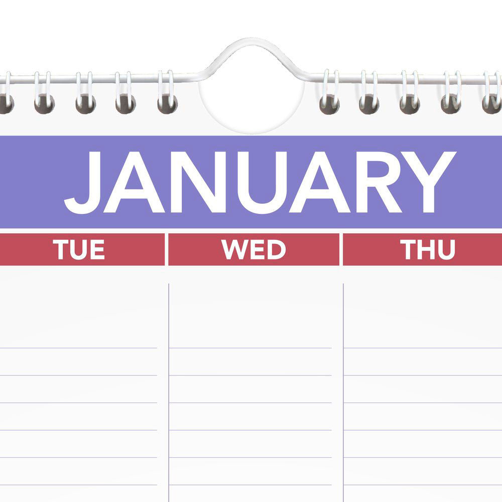 At-A-Glance Recycled Wall Calendar 2027 305 x 432mm Month To View shown with its retail packaging and the product information panel visible.