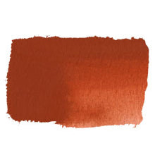 Chroma Atelier Free Flow Artists' Acrylic 250ml Light Red Ochre: painted swatch of earthy brick red with terracotta warmth
