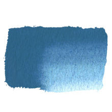 Chroma Atelier Free Flow Artists' Acrylic 250ml Cerulean Blue Hue: painted swatch of mid steel blue lightening to pale sky blue