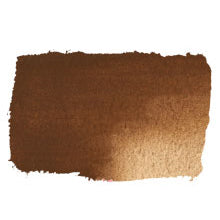 Chroma Atelier Free Flow Artists' Acrylic 60ml Burnt Umber: painted swatch of rich chocolate brown lightening to sandy tan