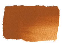 Chroma Atelier Free Flow Artists' Acrylic 60ml Raw Sienna Natural: repeat of the painted swatch, golden orange-brown like toasted caramel