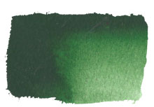 Chroma Atelier Free Flow Artists' Acrylic 60ml Viridian Green Hue: painted swatch of deep forest green with lighter leaf green