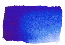 Chroma Atelier Free Flow Artists' Acrylic 60ml French Ultramarine Blue: painted swatch of intense blue leaning toward violet