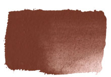 Chroma Atelier Free Flow Artists' Acrylic 60ml Indian Red Oxide: repeat of the painted swatch, deep maroon brown-red