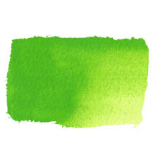 Chroma Atelier Free Flow Artists' Acrylic 60ml Permanent Green Light: square painted swatch of bright lime green softening to pale spring green